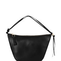 Bolsa Feminina Pequena Hobo Em Couro - Preto