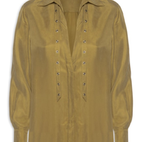 Camisa Feminina Ilhos - Verde
