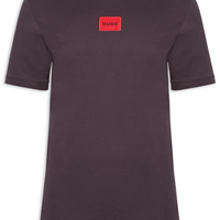 Camiseta Masculina Logo- Label Crew Neck Diragolino - Marrom