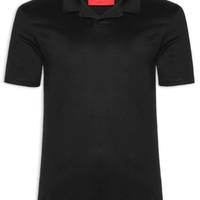 Polo Masculina Slim-Fit Johnny Collar Dimerspolo - Preto