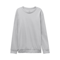 Blusa De Manga Comprida Em Algodão Elevated Cotton - Cinza