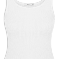 Regata Feminina Tricot Básica - Branco