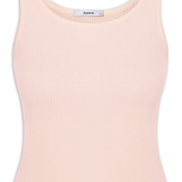 Regata Feminina Tricot Básica - Bege