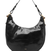 Bolsa Feminina Hobo Couro Grande - Preto