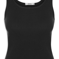 Regata Feminina Tricot Básica - Preto