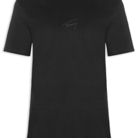 Camiseta Masculina Regular Fit com Silk - Preto
