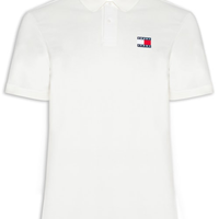 Polo Masculina Regular Fit com Logo - Branco