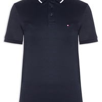 Polo Masculina Regular Fit Liquid Cotton - Azul
