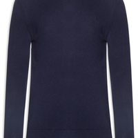 Tricot Masculino Gola Careca - Azul