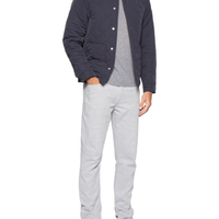 Calça Masculina 5 Pockets Moletom - Cinza