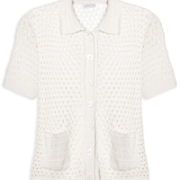 Camisa Feminina Em Tricot - Off White