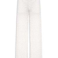 Calça Feminina Em Tricot - Off White