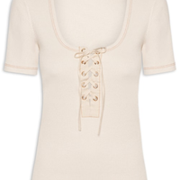 Blusa Feminina Laces Sand - Bege