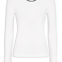 Blusa Feminina Manga Longa Vivos - Branco