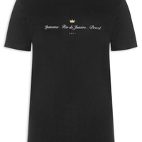 Camiseta Masculina Vintage Ipanema Rio de Janeiro - Preto