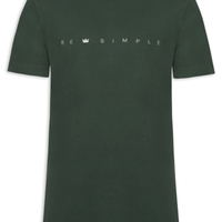 Camiseta Masculina Vintage Be Simple - Verde