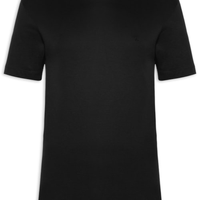 Camiseta Masculina Interlock Em Algodão Pima - Preto