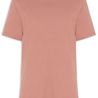 Camiseta Masculina Básica Em Algodão - Marrom