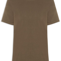 Camiseta Masculina Básica Em Algodão - Marrom