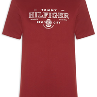 Camiseta Masculina Regular Fit Estampa Heritage - Vermelho