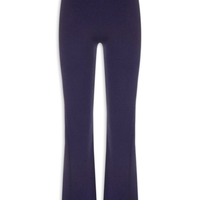 Calça Feminina Com Blend De Lã E Cashmere - Azul