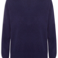 Suéter Feminino Blend De Lã E Cashmere - Azul
