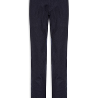 Calça Masculina Blend Linho Casual Reta Azul 2 Essential