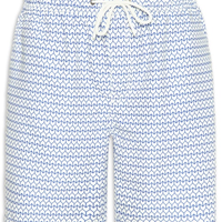 Short Masculino Beachwear Estampado - Azul