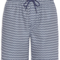 Short Masculino Beachwear Estampado - Azul