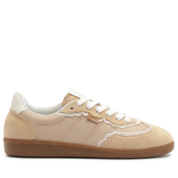Tênis Feminino A'25 com Detalhes de Renda Bege