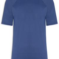 Camiseta Masculina Lisa Manga Curta Azul