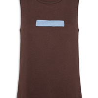 Regata Feminina Bobina Tricot - Marrom