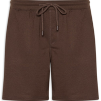 Bermuda Masculina Moletinho com Elástico Marrom
