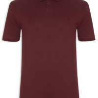 Polo Masculina Pima Piquet - Vermelho