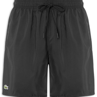 Short Masculino De Praia Com Logo - Preto