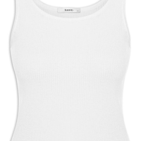 Regata Feminina Tricot Básica - Branco