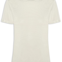 Camiseta Feminina Básica Alongada - Bege