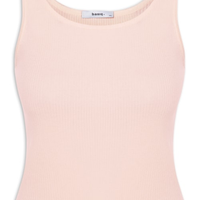 Regata Feminina Tricot Básica - Bege