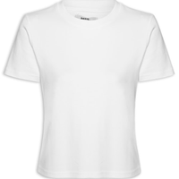Camiseta Feminina Básica Em Malha - Branco