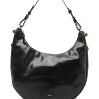 Bolsa Feminina Hobo Couro Grande - Preto
