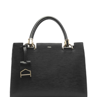 Bolsa Feminina Tote Couro Grande - Preto
