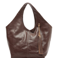 Bolsa Feminina Hobo Couro Grande - Marrom