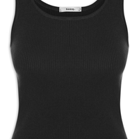 Regata Feminina Tricot Básica - Preto