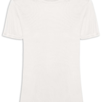 Camiseta Feminina Básica Alongada - Off White