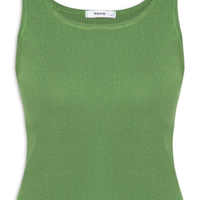 Regata Feminina Tricot Básica Verde