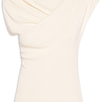 Blusa Feminina Decote Degagê Em Tricot - Bege