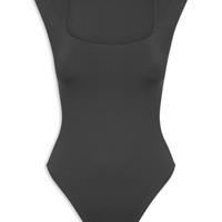 Body Feminino Decote Reto - Preto