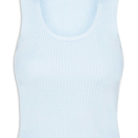 Regata Feminina Tricot Básica - Azul