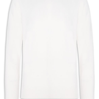 Suéter Masculino Gola Careca Cashmere - Branco