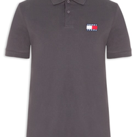 Polo Masculina Regular Fit Com Logo Bordado - Preto